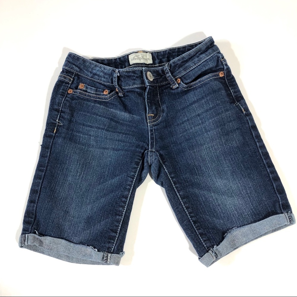 Aeropostale Low Rise Stretch Jean Shorts - Picture 1 of 7